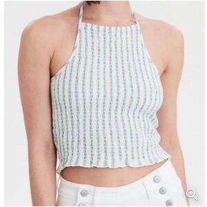 American Eagle Smocked Halter Top